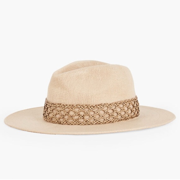 NWT Talbots Wide Brim Rancher Panama Hat Classic Boho Quiet Luxury Resort Vacay - Picture 7 of 7